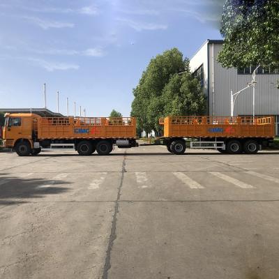 China Top Design CIMC HUAJUN Stake Cargo Trailer with Double Box Fence Semi Trailer for sale