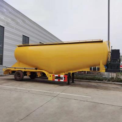 China Transport van mineraalpoeder 3 assen 45cbm Cement Halve aanhangwagen Tanktruck met Fuwa-as Te koop