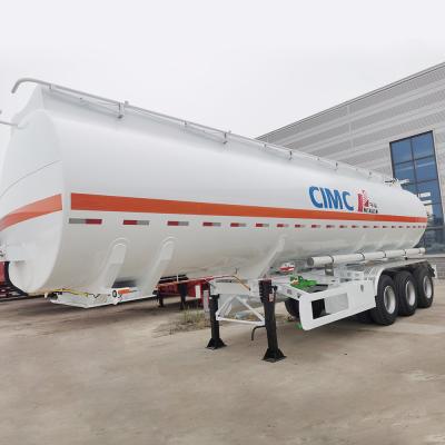 China Fuwa 3 Assen 45000 liter Aluminium legering brandstof of roestvrij staal cement tankwagens aanhangwagens Te koop