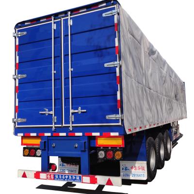 China Truck Trailer 13000 * 2500 * 3320 Steel q345 Steel for I-beam CIMC HUAJUN Curtain Side Semi Trailer for sale