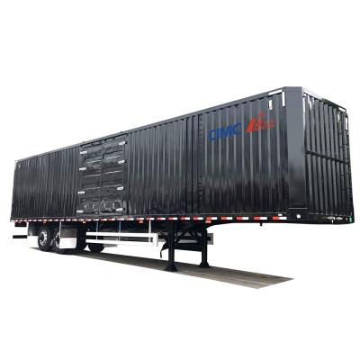 China Foot Dry Van Container Semi-Trailer Equipped with 10.00R20/ 11.00R20/ 12R22.5 Tires for sale