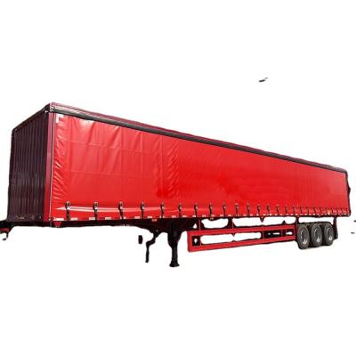 China Truck Mechanical Suspension 40ft Curtain Side Semi Trailer for Loading and Unloading for sale