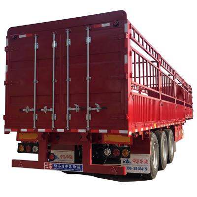 China Standard 28Ton Landing Gear Fence Semi Trailer for Heavy Duty Bulk Transportation Needs for sale