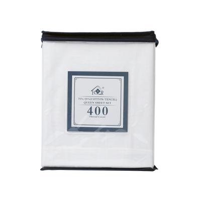 China 400TC 4PC Anti-Static Sheet Include Customized Flat Fitted Sheet And Pillowcases For Home for sale