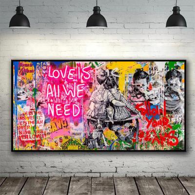 China Waterproof Neon Effect Canvas Prints Boxing Gloves Mike Tyson Muhammad Pop Art Paintings Wholesale Poster Sports Wall for sale