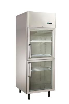 China Energy Saving Glass Door Refrigerators , 550L Commercial Ice Cream Freezer 740 x870x2050 for sale