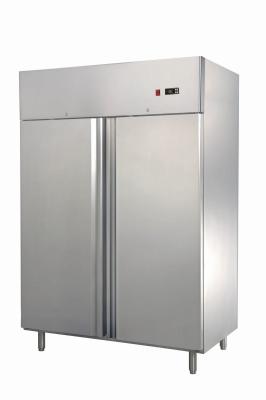 China 1200L Hotel / Bar Commercial Ice Cream Freezer With Two Solid Doors for sale