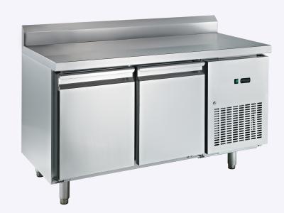 China Ventilated Cooling Double Door Stainless Steel Freezer For Restaurant , 1355 x700x850 for sale