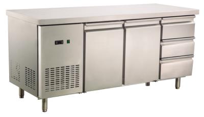 China _ Double Door Professional Table Refrigerators With Three Drawer , 350L 1800×700×850(mm) zu verkaufen