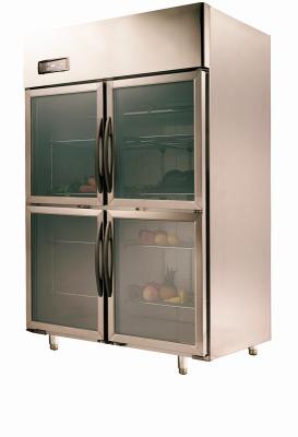 China 1000L Clear Door Commercial Grade Refrigerators , Commercial Ice Cream Freezer for sale