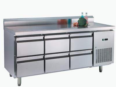 China _ Ventilated Cooling Professional Series Refrigerator With Backrest / Six Drawer / 350L zu verkaufen