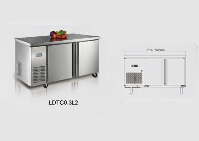 China Low Consumption Commercial Undercounter Refrigerator , Undercounter Refrigerator Freezer With 2 Door for sale