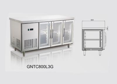 China _ Ventilated Three Door 490L Compact Refrigerator For Restaurant , -2℃~+10℃ zu verkaufen