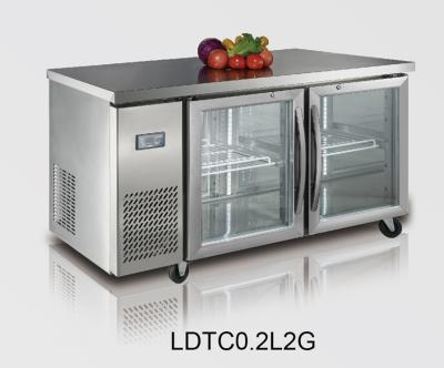 China High End Professional Salad Refrigerated Counter For Home and with glass door for sale