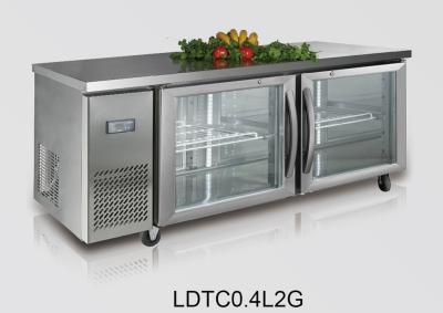 China 1800x800x800 440L Ventilated Refrigerated Prep Table For Kitchen , 2 door for sale