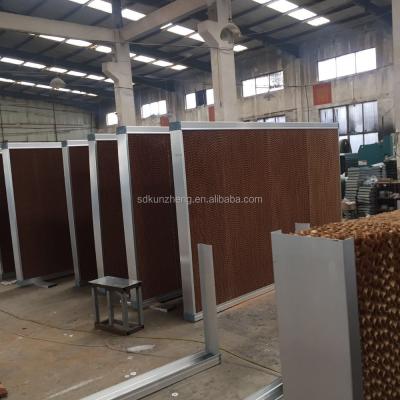 China Kraft Pad Wall Evaporative Cooler Cooling Cooling Curtain for Poultry House and Greenhouse for sale