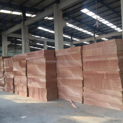 China Kunzheng Brown Kraft Evaporative Cooling Paper Pad Used In Mushroom Agriculture for sale