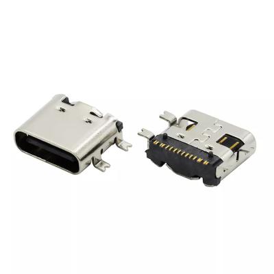 China 16Pin USB 3.1 Reversible Receptacle C Type Female Socket Connector SMT for sale