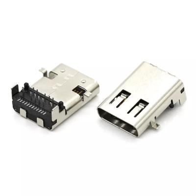 中国 Copper Alloy USB Female Connector SMT Type 24Pin USB 3.1 C Socket 販売のため