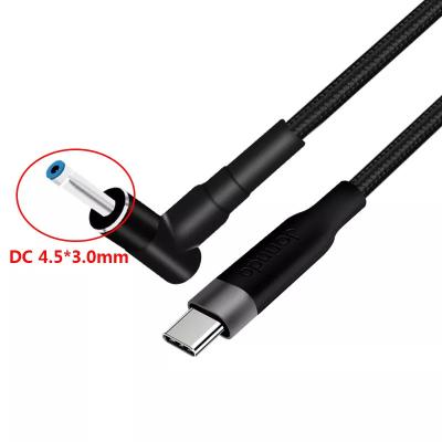 Chine 100W DC 4.5x3.0mm USB Type C PD DC 4530 Convertisseur mâle pour la charge de l'ordinateur portable HP à vendre