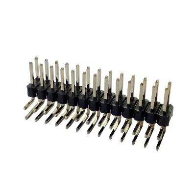 China PA9T dubbele Enige Rijonderdompeling 90 Graad Pin Connector Pin kop 1,27 Mm-Hoogte Te koop