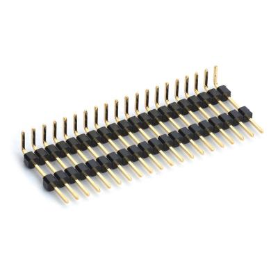 中国 直角の2.54 MmピッチPinヘッダーの単一の列PCBのコネクター 販売のため