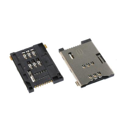 Chine taille Sim Carte Connecteur Prises micro 8 ÉÉpinglergler Pousser Élargi Taper de 2.2mm à vendre