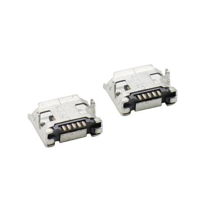 China SMD MERGULHAM soquete do PWB de 7.2mm o micro USB 5 Alfinete Conector Modelo B micro USB com borda à venda