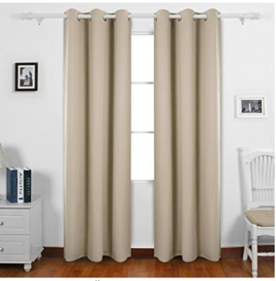 China Natural Fabric Door Window Curtains , Modern Style Long Window Curtains for sale