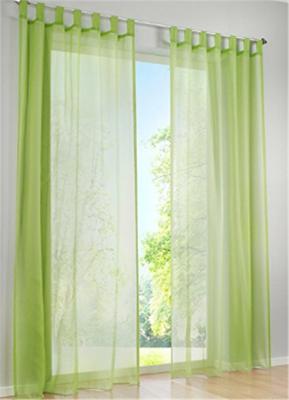 China Solid Pattern Custom Window Curtains Light Green For Living Room Decoration for sale