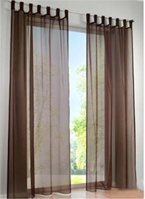 China Clear Voile Bathroom Window Curtains With 100 Percent Polyester Material for sale