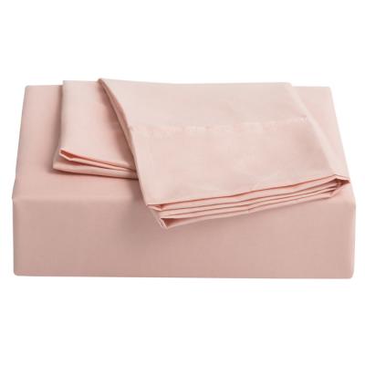 China Light Pink 3 Piece Bedding Set Light Weighted Machine Washing With Cold Water for sale