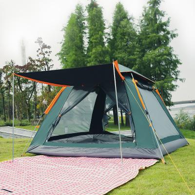 China Straight tying type custom printed wholesale luxury outdoor tents automatic waterproof camping tent for camping for sale