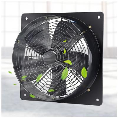 China Hotels plate mounted axial fan extractor 400mm/16in 1phase 4pole sucking industrial fans for sale