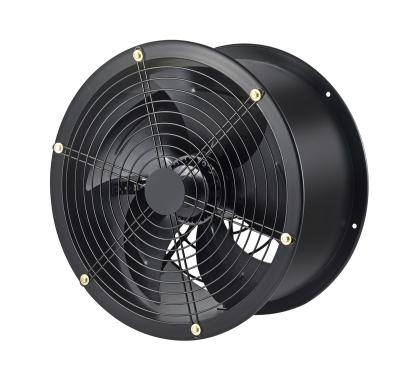 China Hotels Taizhou QINLANG Portable Industrial Long Tube Axial Fans 300mm Long Tube For Garage for sale