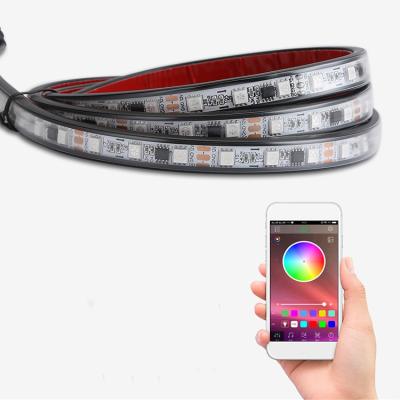 China PVC Easy Install Auto External Ambient Lights Waterproof PVC LED Bar Chassis Lamp Led Strip Light Under Car for sale