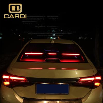 China Stop tail light car rear windshield stop lights high position drl flexible third led brake light lamp strip for sale