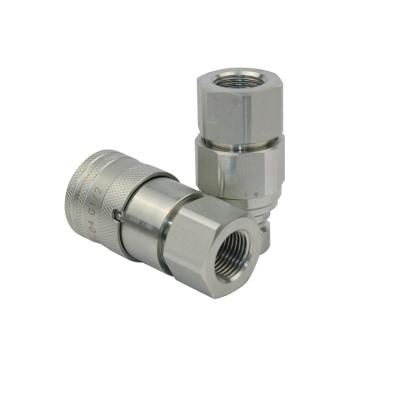 China Flat Face Type Flat Face Hydraulic Quick Couplings Hydraulic Quick Connect Hose Fitting for sale