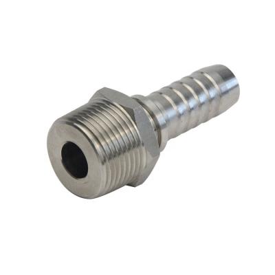 China Hydraulic Hose Pipe Connectors Stainless Steel BSPT Hydraulic Male Hose Coupling Fittings for sale