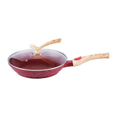 China Viable die cast aluminum non-stick marble coating handle removable induction fry pan cookware for sale