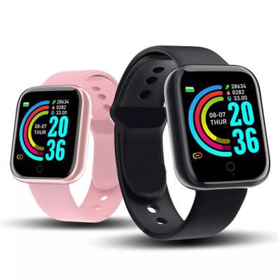 China Twatch 2022 Wifi Y68 Smart Watch Heart Rate Blood Pressure Sports Smart relogio 1.44 inch color band reloj inteligente cheap for sale