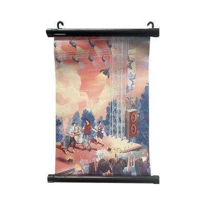 China Wholesale Modern High Quality Yuan Custom Anime Scroll Printed Poster Secondary Cheap Picture for sale