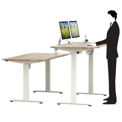 China (Size) Dropshipping Ergonomic Adjustable Worktable PC Stand Up Height Adjust Adjustable Writing Study Computer Standing Desk for sale