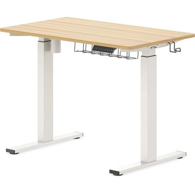 China Manufacture (Height) Adjustable Price Sit To Stand Frame Standing Office Electric Writing Computer Desk With Adjustable Height for sale