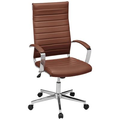 China Hot Commercial Frame Swivel Office Revolving Chair With Puresoft Ribbed Upholstery for sale