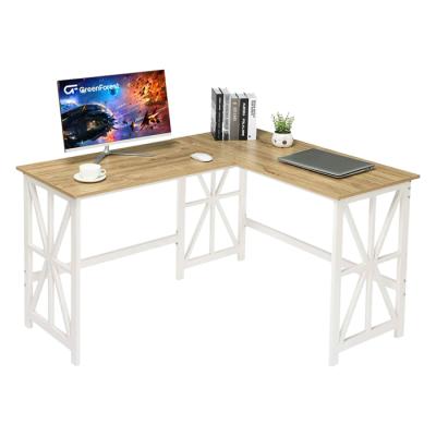 China Solid Wood Extendable Desk L Shaped Adjustable Modern Simple Home White Size OEM ODM Gaming Shape Desk (Size) for sale