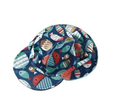 China Mexico Stripe Printing Baby Sun Hat Summer Beach Game Breathable Hot Selling UPF50 Sun Hat For Baby Boy And Girls for sale