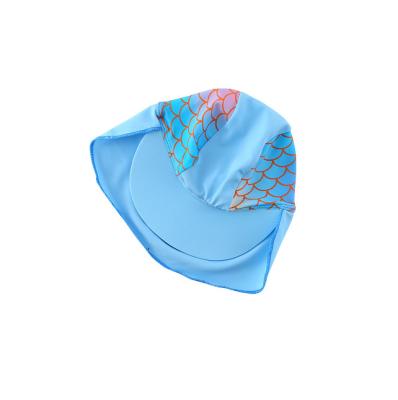 China 2023 Breathable Sweegentle New Arrival Baby Sun Hat Boys And Girls Swim Cap Neck Protection UPF50 Kids Hat for sale