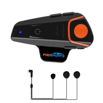 China FM Radio Fodsports BT-S2 1000m Motorcycle Communications Helmet Headset Intercom Motorcycle Intercom With Soft MIC for sale