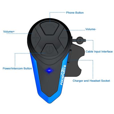 China Rinding Fodsports BT-S3 BT Motorcycle Intercom Motorcycle Helmet Interphone Headset With Soft MIC for sale